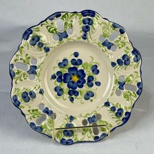 Andrea by Sadek Decorative Floral Plate